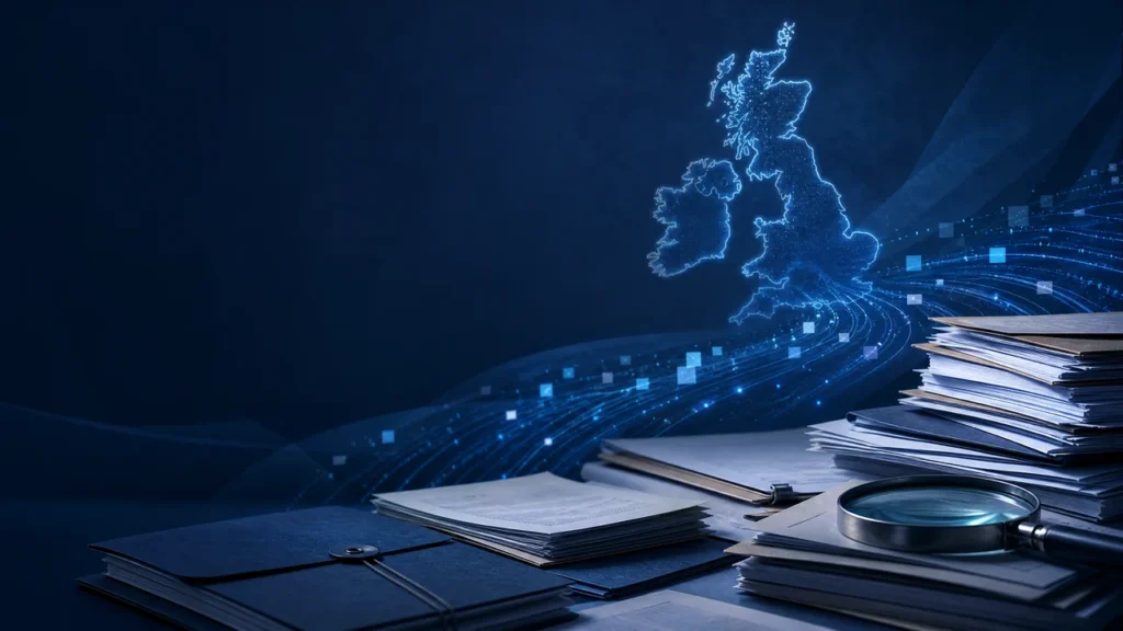 UK Cryptoasset Reporting Framework, secure provider reporting data and regulatory context editorial illustration