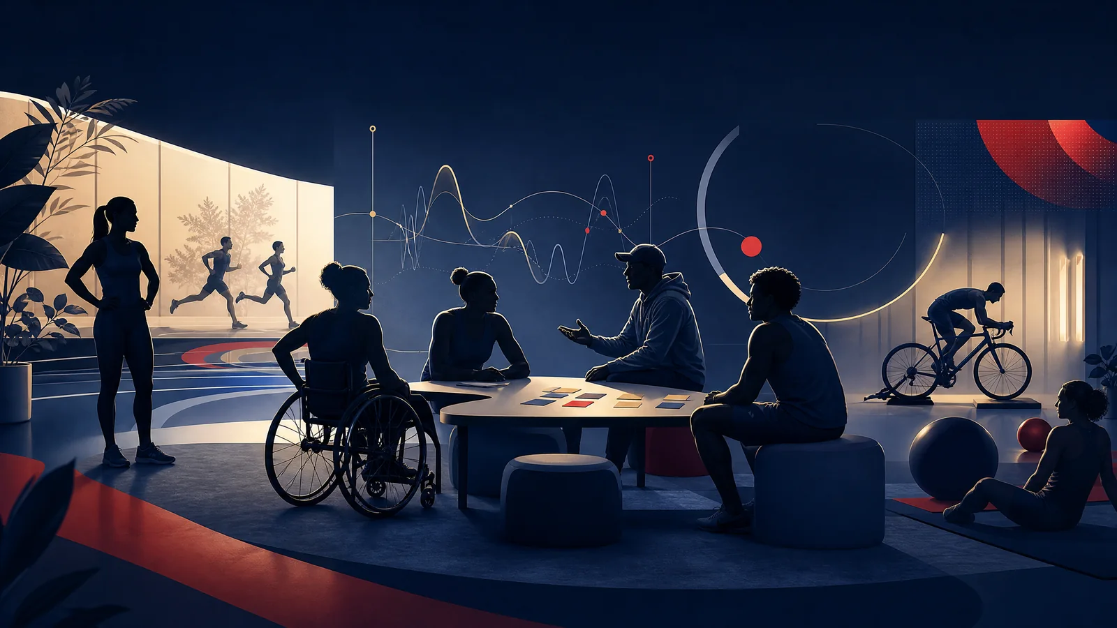 UK Sport athlete support public-information illustration